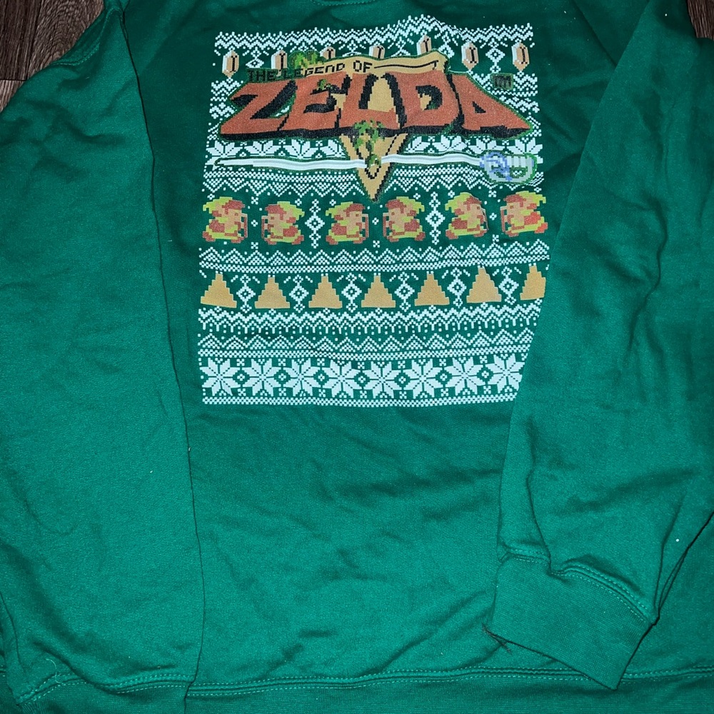 Zelda Forest Green Graphic Sweatshirt